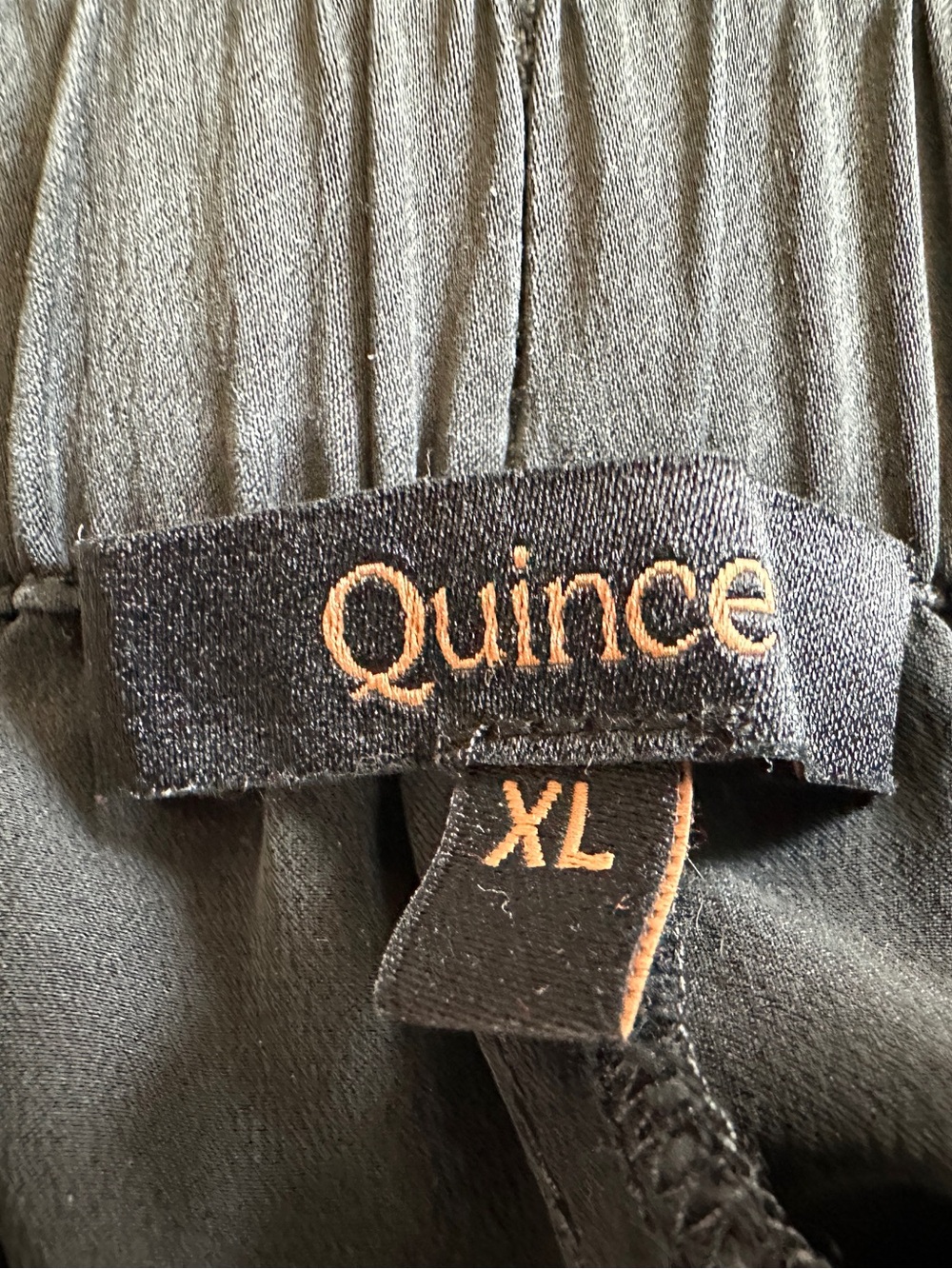 Quince 100% Washable Silk Pajama Pants Black - Size XLarge - Picture 3 of 15